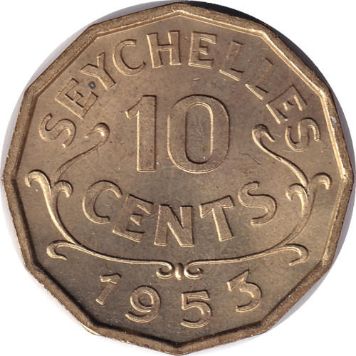 10 cents - Seychelles