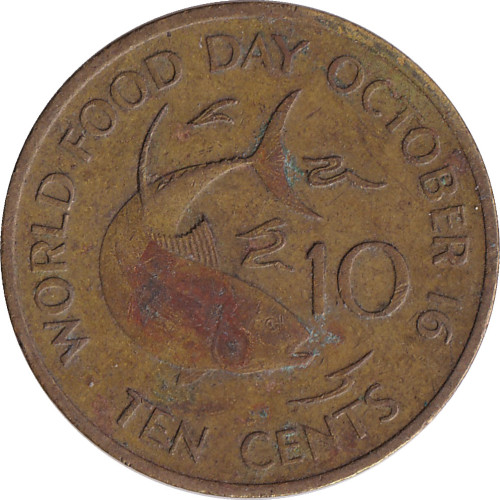 10 cents - Seychelles