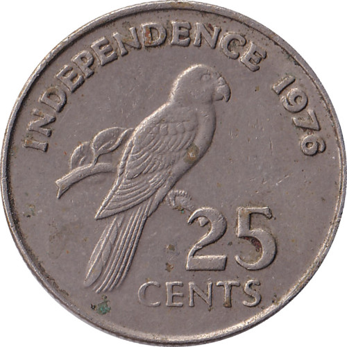 25 cents - Seychelles