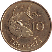 10 cents - Seychelles