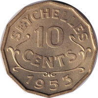 10 cents - Seychelles