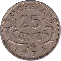 25 cents - Seychelles