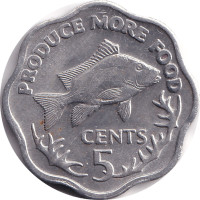 5 cents - Seychelles