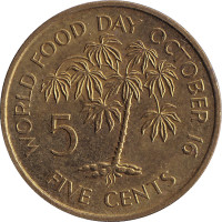 5 cents - Seychelles