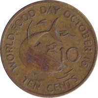 10 cents - Seychelles