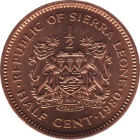 1/2 cent - Sierra Leone