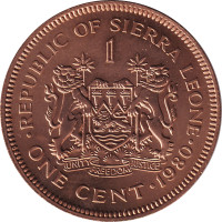 1 cent - Sierra Leone