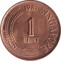 1 cent - Singapore