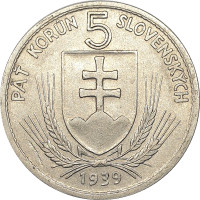 5 korun - Slovaquie