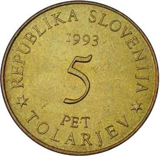 5 tolarjev - Slovenia