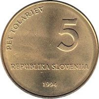 5 tolarjev - Slovenia