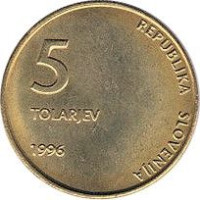 5 tolarjev - Slovénie