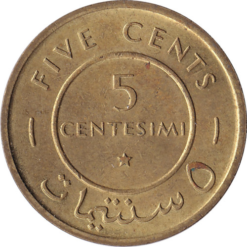 5 centesimi - Somalia