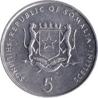 5 shillings - Somalie