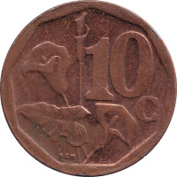 10 cents - Afrique du Sud