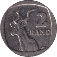 2 rand - Afrique du Sud