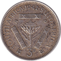 3 pence - Afrique du Sud