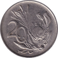 20 cents - Afrique du Sud