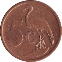 5 cents - Afrique du Sud