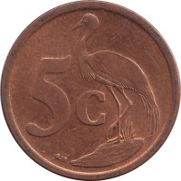 5 cents - Afrique du Sud