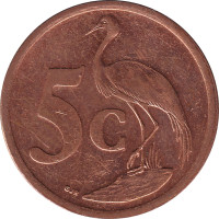 5 cents - Afrique du Sud