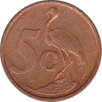 5 cents - Afrique du Sud