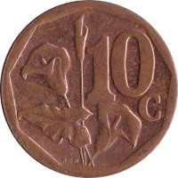 10 cents - Afrique du Sud