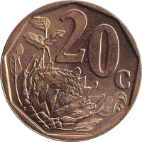 20 cents - Afrique du Sud