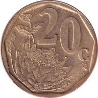 20 cents - Afrique du Sud