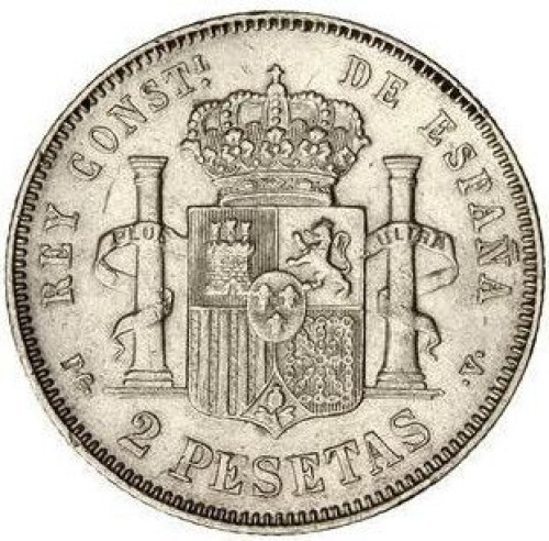 2 pesetas - Espagne