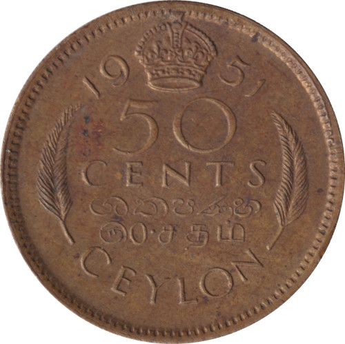 50 cents - Sri Lanka