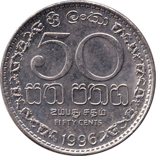 50 cents - Sri Lanka