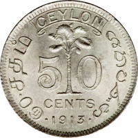 50 cents - Sri Lanka