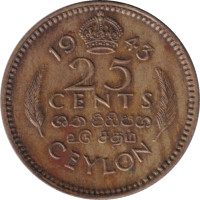 25 cents - Sri Lanka