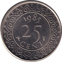 25 cents - Suriname