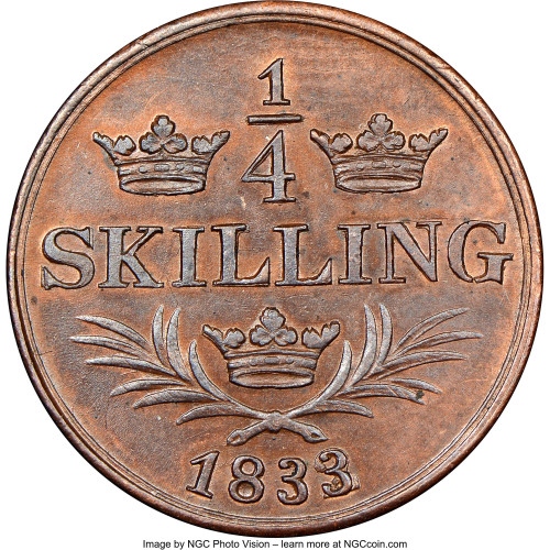 1/4 skilling - Suède