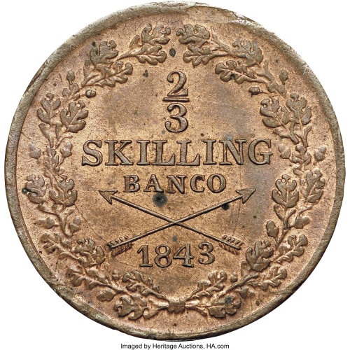 2/3 skilling - Suède