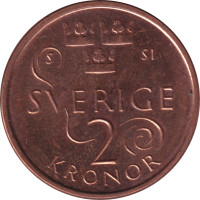 2 kronor - Suède