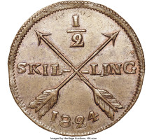 1/2 skilling - Suède