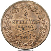 2/3 skilling - Suède