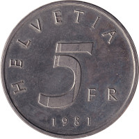 5 francs - Switzerland