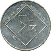 5 francs - Suisse