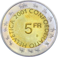 5 francs - Suisse