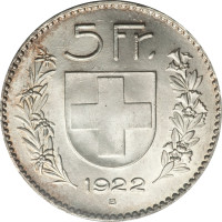 5 francs - Suisse