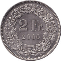 2 francs - Suisse