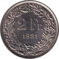 2 francs - Switzerland