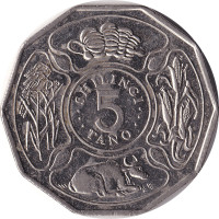 5 shilingi - Tanzanie