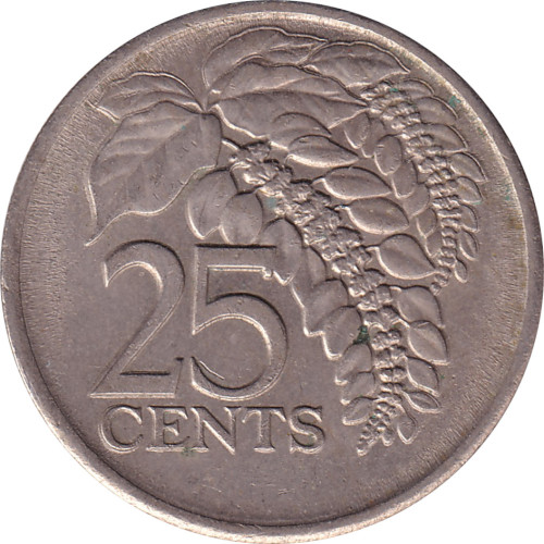 25 cents - Trinité et Tobago