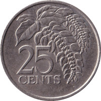 25 cents - Trinité et Tobago