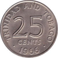 25 cents - Trinité et Tobago